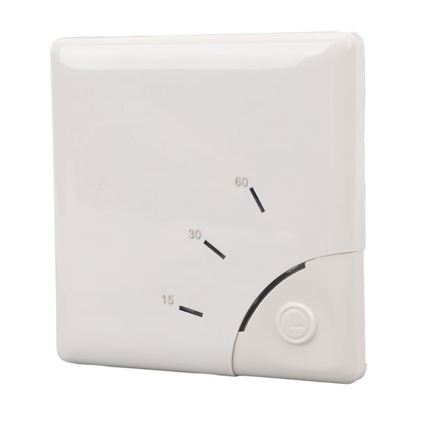 Interruptor del Temporizador de Pared, Interruptor del Temporizador de Cuenta REGRESIVA Conveniente 15 30 60 Minutos Retardante de Llama para La Luz