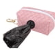 thumbnail image 2 of Dispensador de bolsas de basura para perros con cremallera, mate, gran capacidad, tamaño de orificio apropiado, dispensador de Bolsa para excrementos de perro para exteriores, color rosa Sakura, 2 of 5