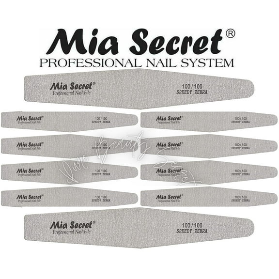 Mia Secret - NAIL FILE - SPEEDY ZEBRA DIAMOND #100 (Z03-D 100/100) x 10