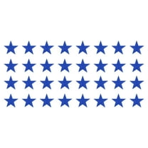 Uxcell 16Pack Iron on Star Patches, Sew on Star Embroidered Patches, DIY Applique Repair Patch for Crafts, 29mm Blue