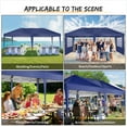 thumbnail image 6 of SANOPY 10'x 20' Outdoor Canopy Tent EZ Pop Up Backyard Canopy Portable Party Commercial Instant Canopy Shelter Tent with 6 Removable Sidewalls & Carrying Bag for Wedding Picnics Camping, Dark Blue, 6 of 12