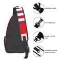 thumbnail image 4 of Lsque USA Switzerland Pattern Cross Chest Bag Diagonally – Premium Durable Front Chest Sling with Adjustable Padded Strap, High-Capacity Storage, 4 of 8