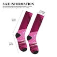 thumbnail image 2 of Lsque Sparkling Pink Toilet Pattern Sport Compression Socks for Men & Women 15-20 mmHg Knee High Nurse Pregnant Running Medical and Travel Athletic, 2 of 6