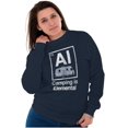 thumbnail image 3 of Camping is Elemental Ironic RV Sweatshirt for Men or Women Brisco Brands X, 3 of 6