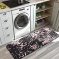 thumbnail image 3 of Black and Pink Of Leopard Print Kitchen Rug Mat,Kitchen Runner Rugs Non Skid Washable,Decorative Kitchen Floor Mats for Kitchen,Sink,Laundry,17"x47.2", 3 of 7