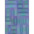 thumbnail image 1 of Ahgly Company Machine Washable Indoor Rectangle Transitional Sapphire Blue Area Rugs, 8' x 10', 1 of 7