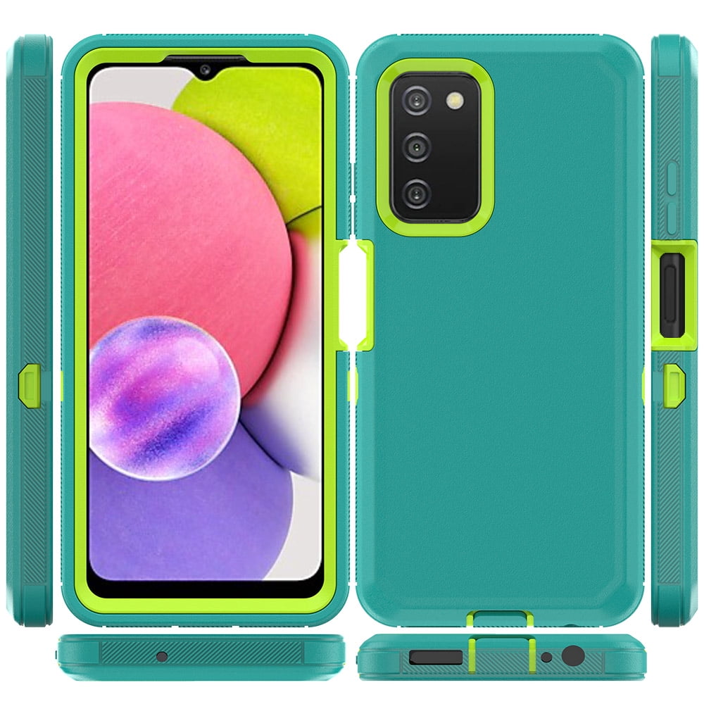 Xhy Samsung Galaxy A03s Heavy Duty Case, Shockproof Armor
