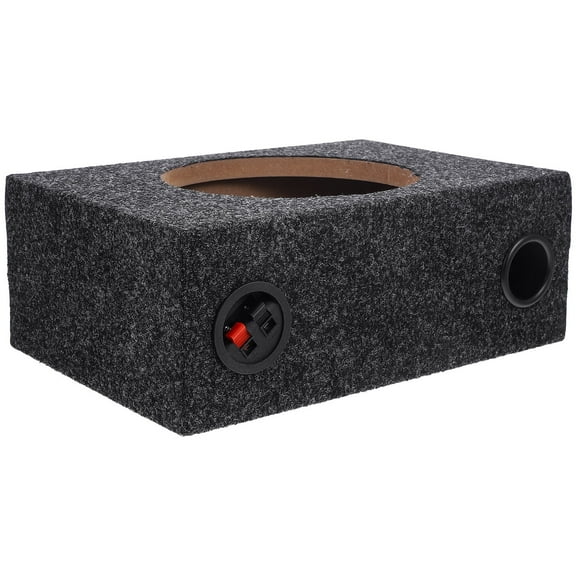 Niceauty Single Cab 8 Inch Sealed Subwoofer Enclosure Carpeted Speaker Box for Car Sound Upgrade