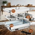 thumbnail image 4 of 9QT Electric Chafing Dish Buffet Set with Digital Temperature Control, Stainless Steel Food Warmer with Warming Tray and Lid, Portable Catering Server for Parties Weddings Banquets, 23x14x11 Inch, 4 of 6