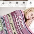 thumbnail image 3 of Blanket Gifts for 21 Year Old Girls Soft Blanket Birthday Gift for Her Love Fleece Throws Blankets 21th Birthday Blanket for 21 Year Old Female Women Warm Throw Blankets 60x50in, 3 of 7