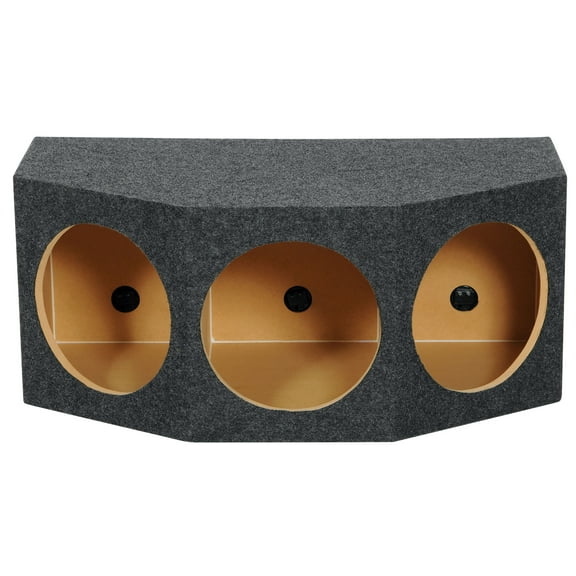 Rockville RT12A-3 3-Hole 12" Sealed Subwoofer Enclosure Angled Front Sub Box