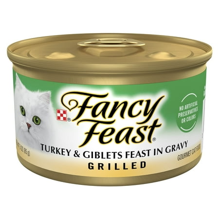 UPC: 0050000579891 | Purina Fancy Feast Grilled Wet Cat Food Turkey Giblets 3 oz Cans (24 Pack)