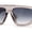 Gray, variant on Womens Minimal Flat Top Thick Plastic Racer Sunglasses Tortoise Brown