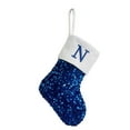 thumbnail image 2 of BLTIBY 9 inches Personalized Sequin Christmas Stocking with 26 Letter, Blue Initial Monogram Embroidered Xmas Stockings for Family Party Fireplace Tree Decoration N One Size, 2 of 3