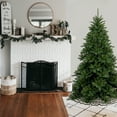 thumbnail image 3 of National Tree Company Pre-Lit Artificial Medium Christmas Tree, Green, Tiffany Fir, White Lights, Includes Stand, 6.5 Feet, 3 of 4