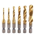 thumbnail image 1 of Amdohai Ensemble de Bits de Perceuse Combinés 6 Pcs Bits de Perceuse Métriques, 1 of 7