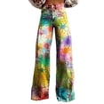 thumbnail image 2 of Yellow Women's Casual Pants, Women'S Loose Fashion Plus Size Printed Casual Pants,Women's Casual Pants 4XL, 2 of 4