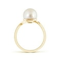 thumbnail image 2 of ANGARA South Sea Cultured Pearl Solitaire Bypass Ring in 14K Yellow Gold for Women | June Birthstone, Birthday, Anniversary, Jewelry Gift for Women | Pearl Ring, 2 of 8