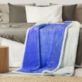 thumbnail image 4 of NEX Adult Loyal Blue Flannel Throw, 60" x 50", 4 of 4