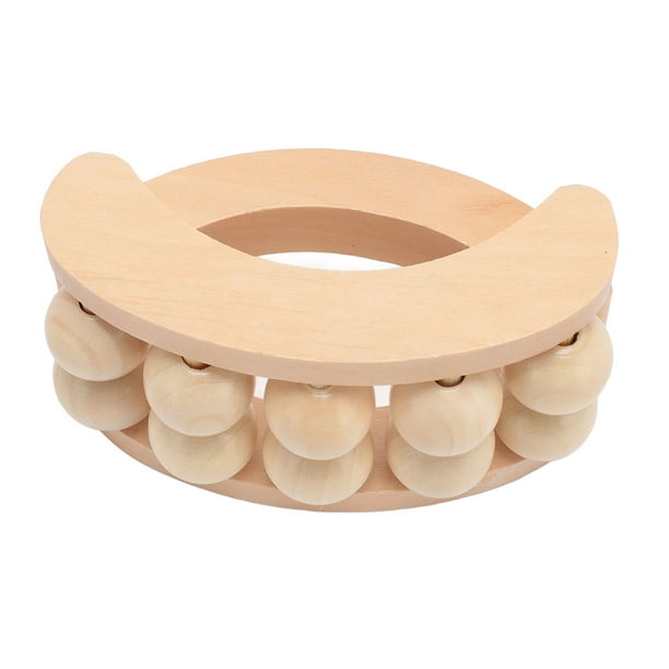 Bola Masajeadora Con Rodillo De Madera, 10 Cuentas, Ergonómico, Alivio De Los Músculos, Dolor, Alivio De La Fatiga, Rodillo De Bolas De Madera Portátil Para Pies