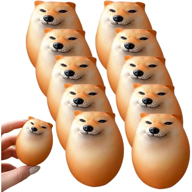 Huevo blando para perro Shibako de Changmaius, huevo para perro Shibako, huevo Shiba Inu, huevo Shibako, juguetes Shibako, juguete blando con forma de huevo Shipapa, juguetes para perros con forma de