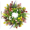 thumbnail image 3 of Simulation Dried Flowers Home Festival Decoration Door Decoration Pendant Eternal Flower Cross-border Texas Wildflower Wreath, 3 of 5