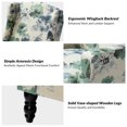 thumbnail image 6 of Mid Century Recliner Chair Push Back Wingback Upholstered Armchair Fabric Sofa Home Theater Couches Wood Legs Home Living Room Floral, 6 of 9