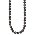 thumbnail image 3 of Primal Gold 14 Karat Yellow Gold 8-9mm Black Near Round Freshwater Cultured Pearl Necklace, 3 of 5