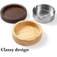 thumbnail image 3 of Lindos ceniceros para cigarrillos Cenicero con tapa Cenicero de madera con cenicero decorativo portátil de acero inoxidable Cenicero a prueba de viento para el hogar, patio, oficina, al aire libre,, 3 of 6