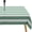 Green-strips, variant on Red Strips Print Outdoor Tablecloth with Umbrella Hole for Oval Table, Waterproof Strip Patio Table Cloth with Zipper - 60 x 102 inches
