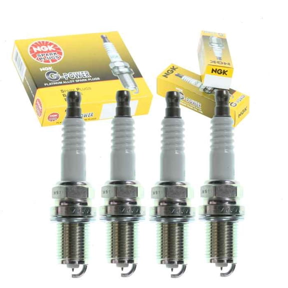 4 pc NGK G-Power Spark Plugs compatible with Saturn SL2 1.9L L4 1991-2002