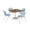 River Cherry, Sky Blue, variant on KFI Studios Mode Square 3' Dining Table Set, River Cherry, 4 Coral KOOL Chairs