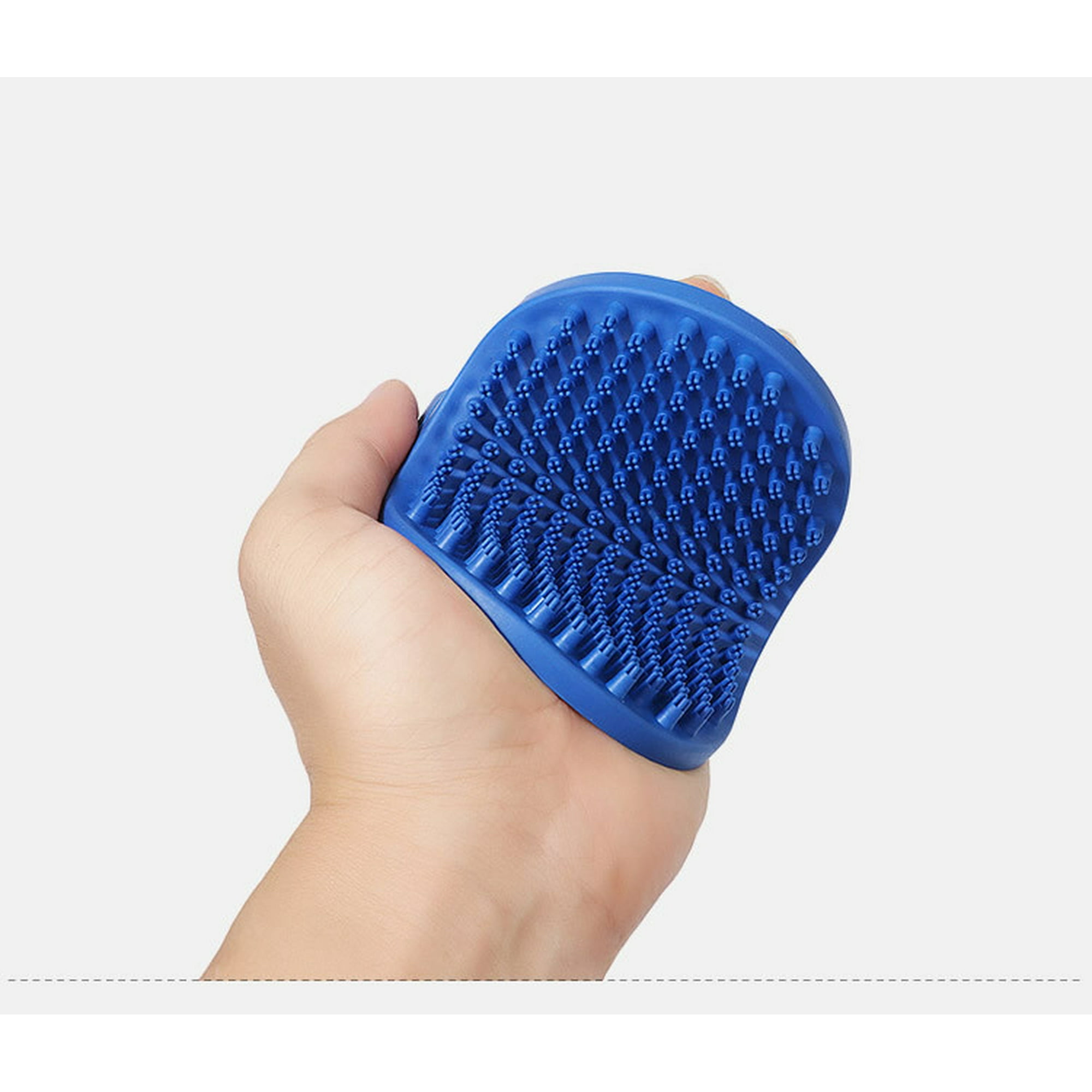 Zecatl Dog Grooming Brush Dog Bath Brush Cat Grooming Brush Dog Washing Brush Rubber Dog Brush Dog Hair Brush Dog Shedding Brush Pet Sha