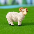 thumbnail image 5 of HCTSHG ​​Miniature Sheep Figures​​, Resin Decorative Animals, ​​Farmhouse Shelf Sculptures​​, Creative Home Decor Ideas, Rustic Animal Figurine Ornaments, Collectible Display, 5 of 6