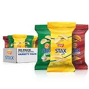 Lay's Stax Potato Crisps, Variety Pack, 0.75 Ounce (Pack of 30)