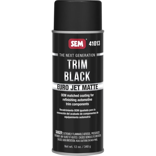 Sem Paints SEM41013 Trim Black Euro Jet Matte
