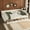Beige#6AAA, variant on Bed Frames Full Size Upholstered Platform Bed with USB and Twin Size Trundle, Beige,Adjustable Bed Base