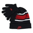 thumbnail image 2 of Nike Garçon Futura Tuque à Revers et Gants Ensemble 2 Pcs (Noir(9A2837-R1N)/rouge, 8-20), 2 of 2