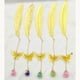 thumbnail image 5 of Marcapáginas con forma de pluma de metal creativo de estilo chino clásico, flor seca eterna, regalo para el día del estudiante y maestro, papelería de aprendizaje, 5 of 6