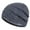 Dark Gray, variant on Scarface, Men's And Women's Knitted Knitted Hat Autumn And Winter Solid Striped Stretch Cold Hat Thermal Pullover Hat, Scarf Navy One Size
