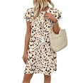 thumbnail image 3 of WIHOLL Summer Dresses for Women Mini Dresses 2026 Sundresses Spring Casual Western Crewneck Ruffle Short Sleeve Beach Vacation Clothes, 3 of 10