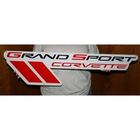 C6 Grand Sport Corvette Metal Wall Hanging Sign : 35" x 10"