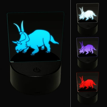 

Diabloceratops Dinosaur LED Night Light Sign 3D Illusion Desk Nightstand Lamp