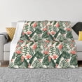 thumbnail image 1 of Balery Palm Trees and Tropical Manta de Franela con Dibujo, Lujo Ultra Suave y Cálido, Antipelusa y Resistente a las Arrugas para Cama, Sofá, Camping -80"x60", 1 of 6