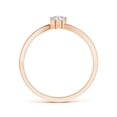 thumbnail image 2 of ANGARA Natural Six Prong-Set Diamond Split Shank Ring in 14K Rose Gold for Women (Size-4.1mm| Color-H| Clarity-SI2) | April Birthstone, Anniversary, Jewelry Gift for Women | Natural Diamond Ring, 2 of 7