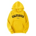 thumbnail image 4 of Vedolay Mens Hoodies Pullover 2023 Plus Size Pullover Top with Long Sleeves Yellow,XL, 4 of 5