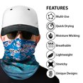 thumbnail image 3 of WIRESTER Bandana Seamless Tube Mask, Headwear, Scarf for Wear Face Coverings, Running, Cycling, Fishing, UV Protection - Falling Cherry Blossom, 3 of 6