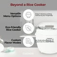thumbnail image 4 of CUCKOO Micom Rice Cooker 10-Cup Uncooked / 20-Cup Cooked with Nonstick Inner Pot, Large Rice Maker with 16 Menu Options, Fuzzy Logic Technology, Auto Clean Mode, LCD Display, White (CR-1020F), 4 of 7