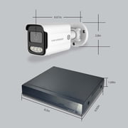 HIKJBSET 8CH 5MP PoE Security Camera System, 2- Way Audio, 8pcs 5MP Wired Outdoor PoE IP Cameras