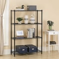 thumbnail image 2 of FDW 4 Tier Wire Shelving Unit Wire Shelf Storage Shelves Metal Organizer Rack Adjustable Heavy Duty for Restaurant Bathroom Kitchen 54"x36"x14",Black, 2 of 7